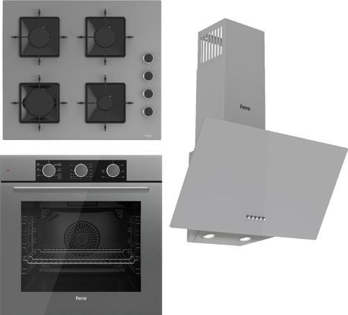 Fryart Basic Ss Serisi Gri Set (ss208 + Qxe62cpr +d088 )