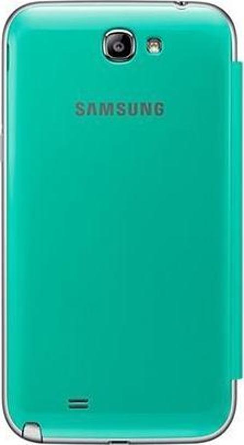 Galaxy Note 2 N7100 ile Uyumlu Flip Cover Kılıf Yeşil EFC-1J9FMEGSTD