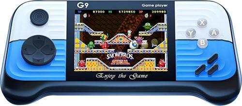 G9 Retro 3.0 inç Tv Bağlanan 2.Joystickli Oyun Konsolu Mavi (666 Klasik Oyunlar)