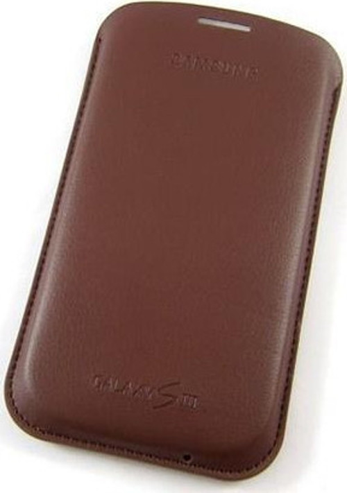 Galaxy S3 ile Uyumlu Pouch Kılıf Kahverengi EFC-1G6LDECSTD