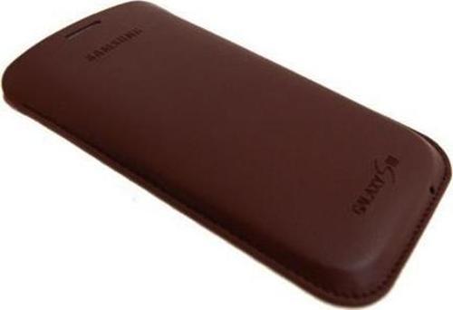 Galaxy S3 ile Uyumlu Pouch Kılıf Koyu Kahverengi EFC-1G6LCECSTD
