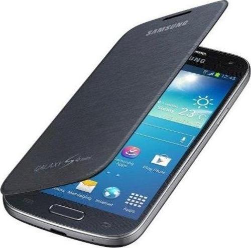 Galaxy S4 Mini i9190 ile Uyumlu Flip Cover Kılıf Lacivert EF-FI919BBEGWW