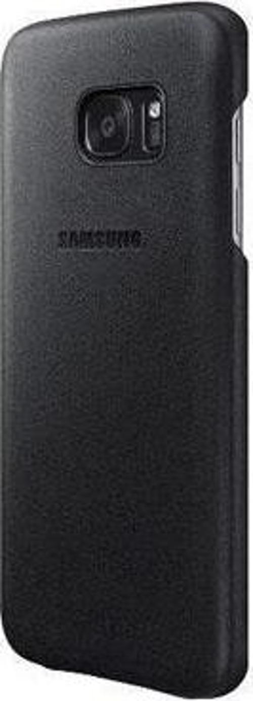 Galaxy S7 ile Uyumlu Deri Kılıf Siyah EF-VG930LBEGWW