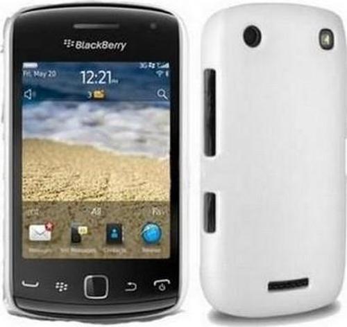 BlackBerry 9380 Curve ile Uyumlu Sert Kauçuk Kılıf Beyaz Renk