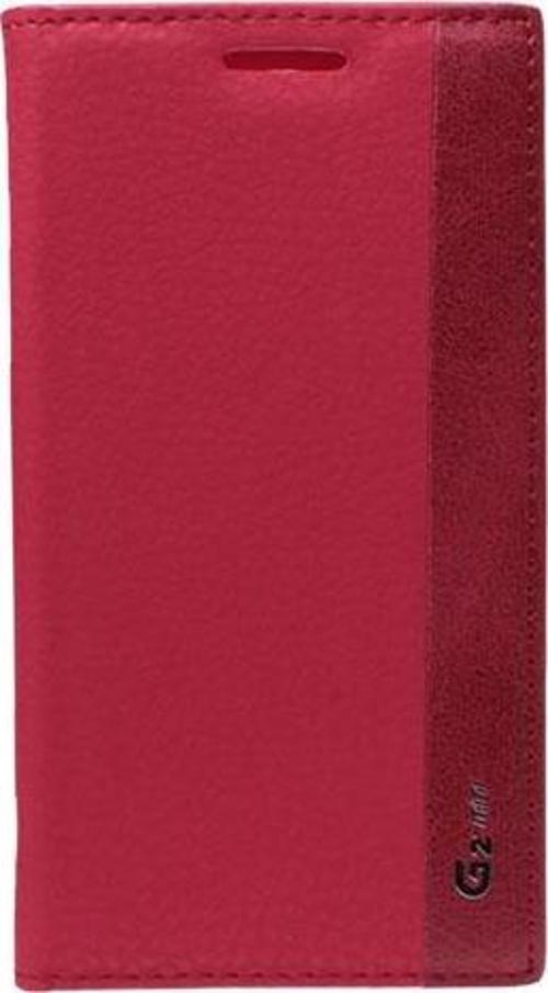 G2 Mini D610 ile Uyumlu Magnum Serisi Yan Model Kapaklı Kılıf Kırmızı