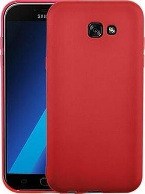 Galaxy A5 2017 ile Uyumlu Silikon Kılıf Kırmızı