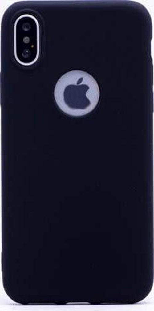 iPhone X ile Uyumlu Soft Silikon Kılıf Siyah