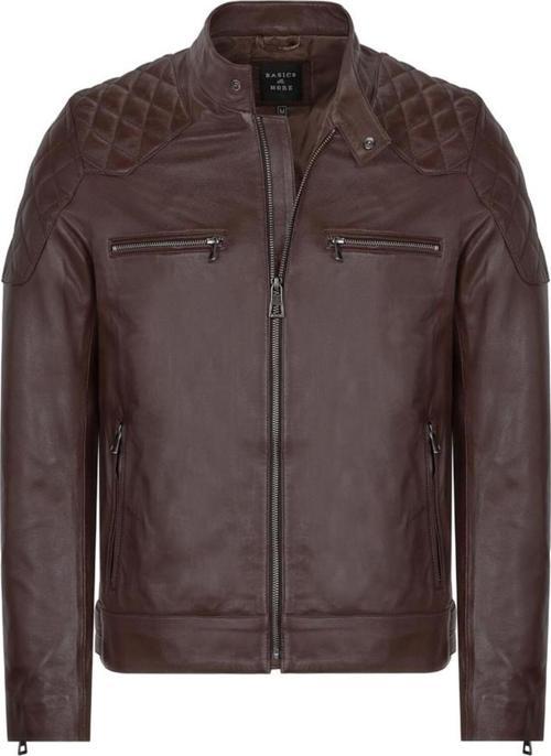 Erkek Deri Ceket E-1042 Çay Rengi XL