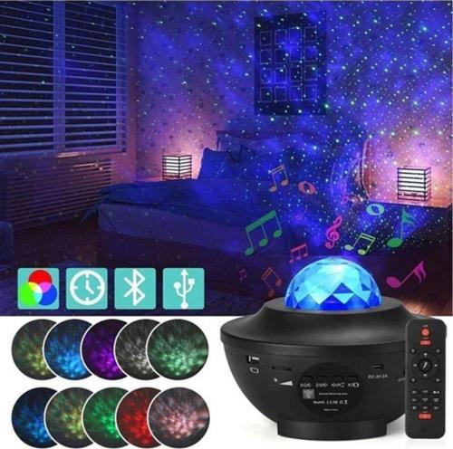 Projektör Bluetooth Hoparlör Lazer Işıklı Disko Lambası
