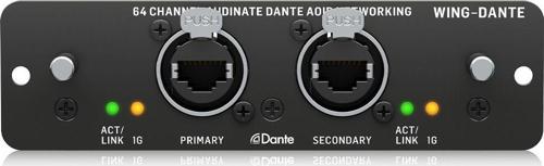 BEHRINGER 64x64 Kanal Audinate Dante AoIP Ağı için WING Genişletme Kartı