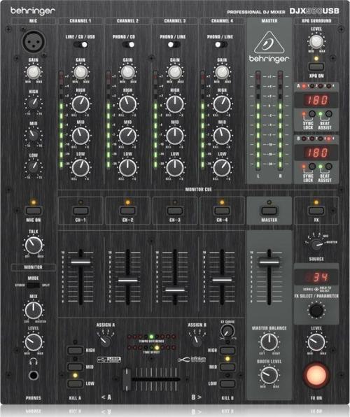 BEHRINGER Pro Mixer DJX900USB 5 Kanallı USB Dj Mikser
