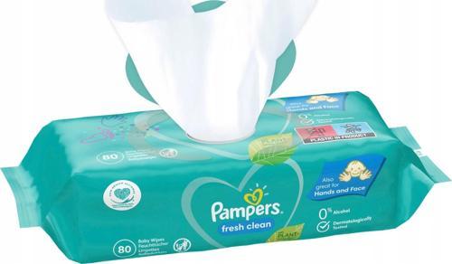 Pampers Temiz ve Ferah Islak Bebek Havlusu 80'li