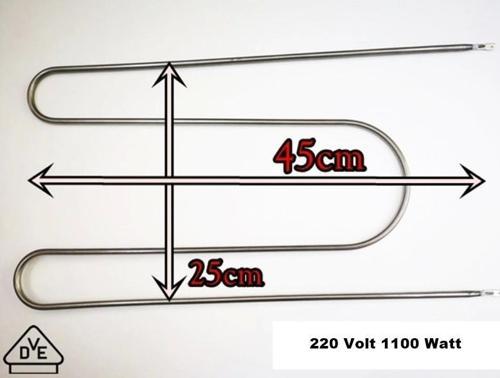 1100w M Tipi Fırın Rezistansı 220v 6.5? Cr-Ni