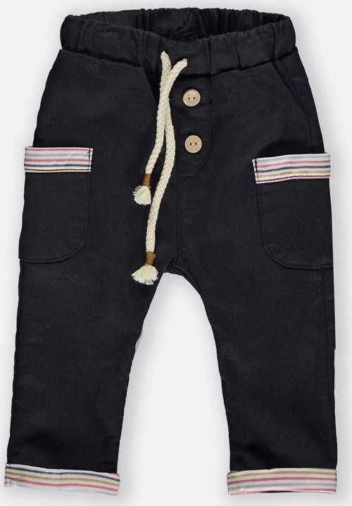 Baskılı Cep Detaylı Çocuk - Bebek Kot Pantalon
