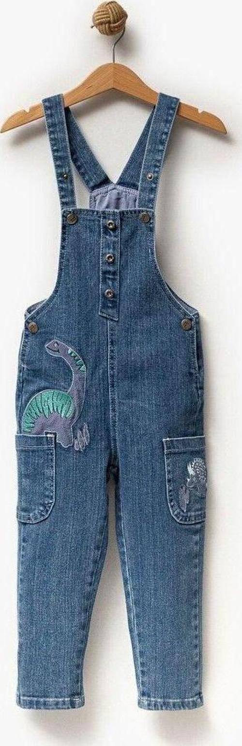 Nakışlı Unisex Çocuk Salopet