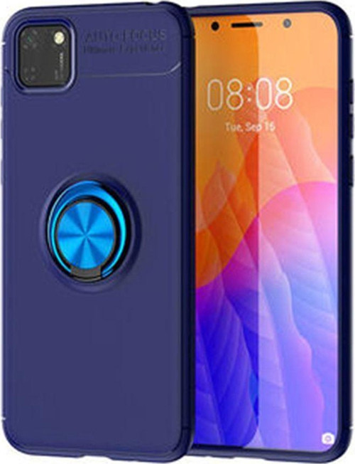 Huawei Y5P Uyumlu Ravel Seri Arka Koruma Kılıf - Mavi