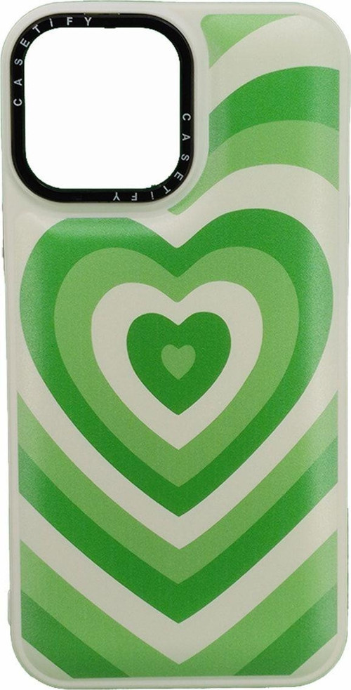Iphone 13 Pro Max Uyumlu Kalpli Casetify Seri Arka Koruma - Yeşil