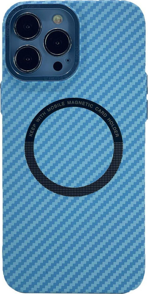 İphone 13 Pro Uyumlu Hybrid Karbon Seri Arka Koruma Kılıf - Sierra Mavisi