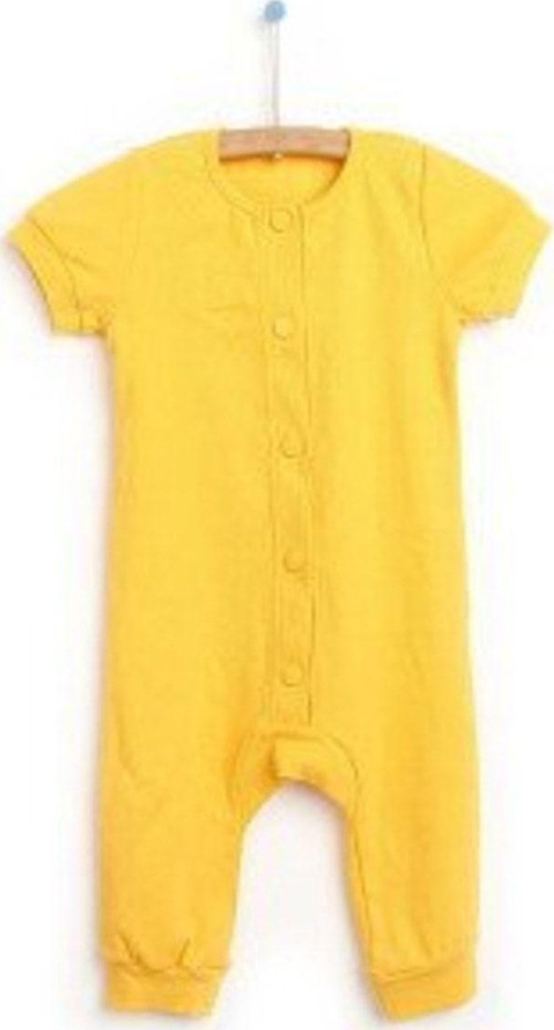 Likralı Kaşkorse Çıt Çıtlı Unisex Bebek Tulum Barbatöz