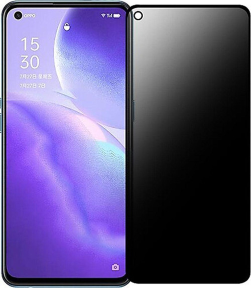 Oppo Reno 6 Uyumlu Ön Koruma Hayalet Seramik Nano Ekran Koruyucu - Siyah