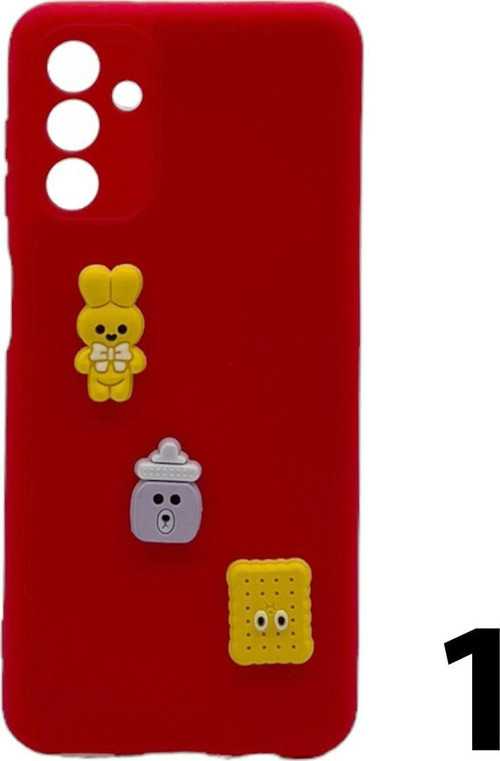 Samsung Galaxy A04S Uyumlu Maskot Seri Arka Koruma Kılıf - Karışık Renk