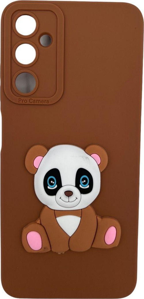 Samsung Galaxy A05S Uyumlu Maskot Seri Arka Koruma Kılıf - Kahverengi