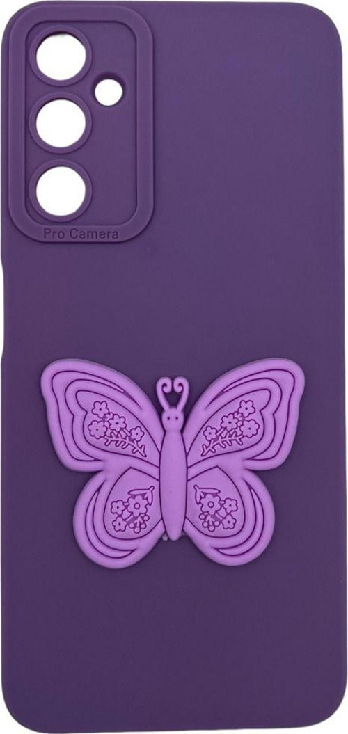 Samsung Galaxy A05S Uyumlu Maskot Seri Arka Koruma Kılıf - Mor