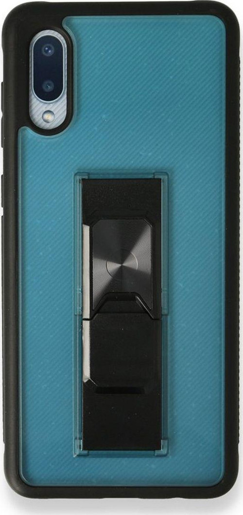 Samsung Galaxy A02 Uyumlu Microcase Mıknatıs Yüzüklü Arka Koruma Kılıf - Turkuaz