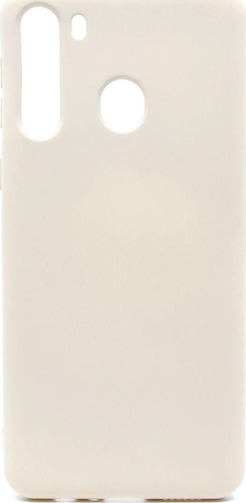 Samsung Galaxy A21 Uyumlu Nano Arka Koruma Kılıf - Krem