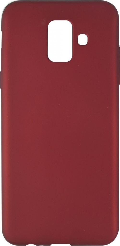 Samsung Galaxy A600 A6 2018 Uyumlu Suide Arka Koruma Kılıf - Bordo