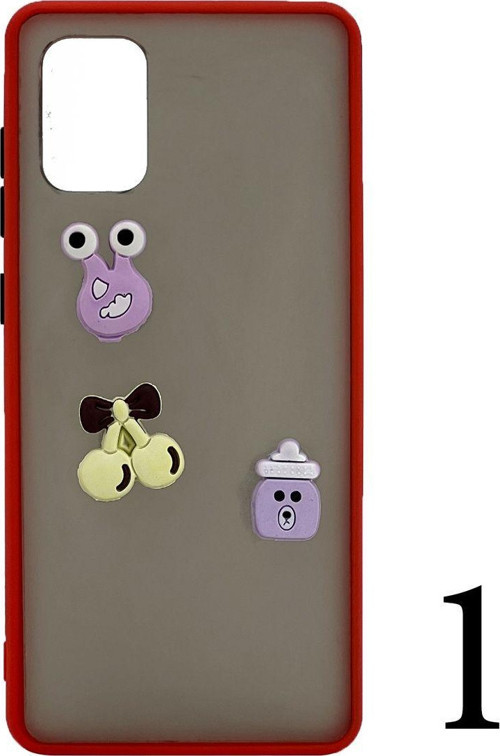 Samsung Galaxy A71 Uyumlu Maskot Seri Arka Koruma Kılıf - Karışık Renk