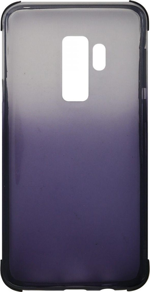 Samsung Galaxy G965 S9 Plus Uyumlu Transparan Arka Koruma Kılıf - Siyah