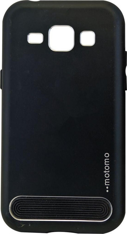 Samsung Galaxy J100 J1 Uyumlu Motomo Arka Koruma Kılıf - Siyah