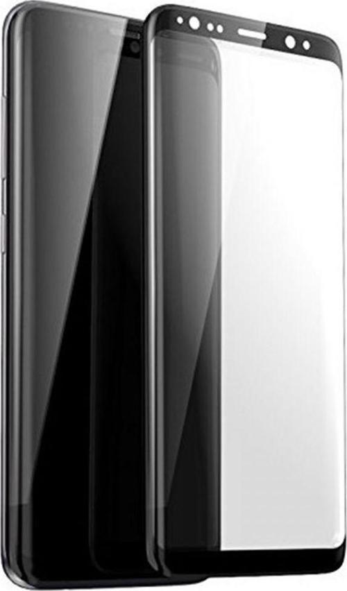 Samsung Galaxy G955 S8 Plus Uyumlu Ön Koruma Polymer Nano Ekran Koruyucu - Siyah