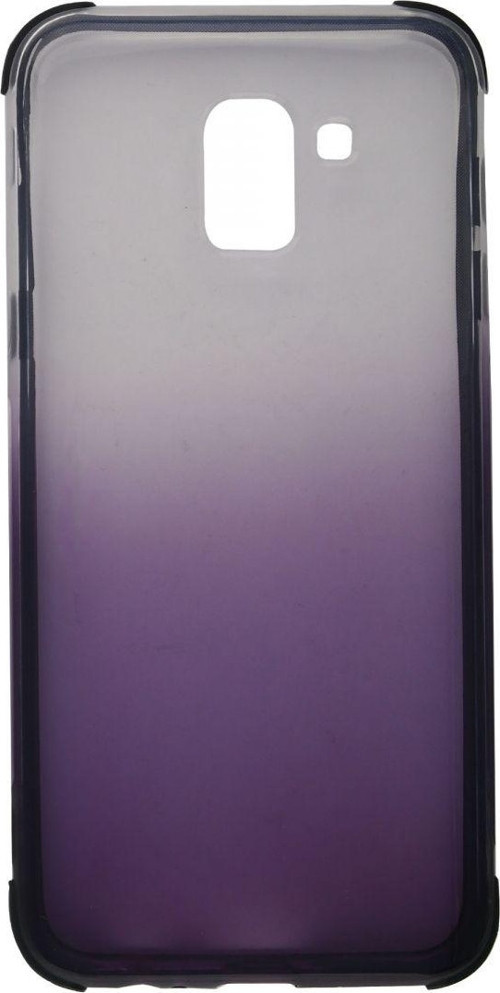 Samsung Galaxy J600 J6 Uyumlu Transparan Arka Koruma Kılıf - Siyah