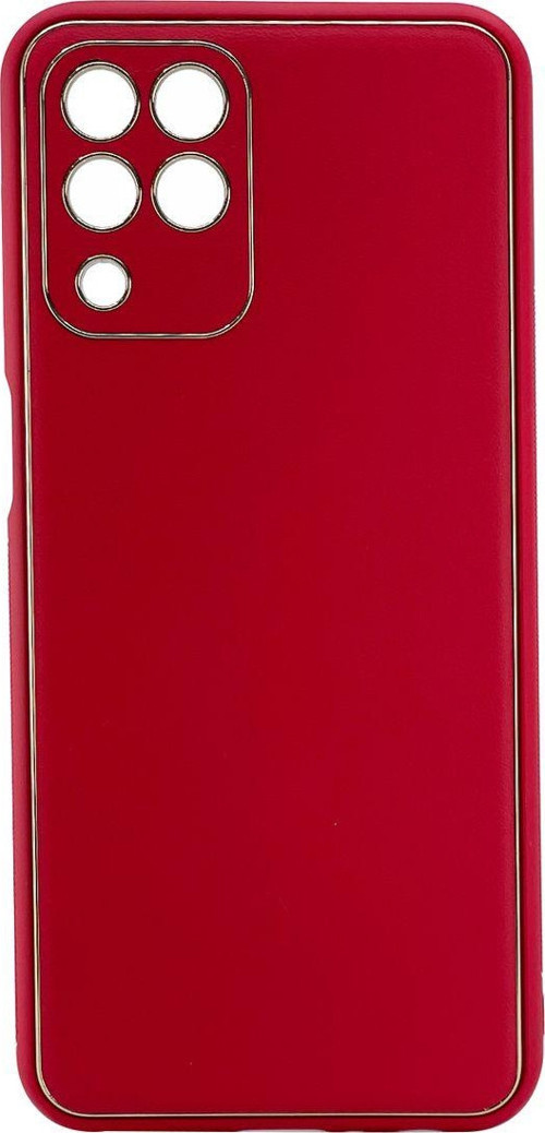 Samsung Galaxy M33 Uyumlu Coco Leather Seri Arka Koruma Kılıf - Kırmızı