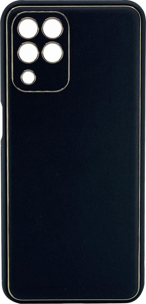 Samsung Galaxy M33 Uyumlu Coco Leather Seri Arka Koruma Kılıf - Siyah