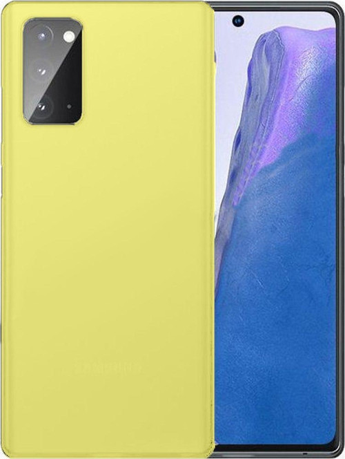 Samsung Galaxy Note 20 Uyumlu Nano Arka Koruma Kılıf - Sarı