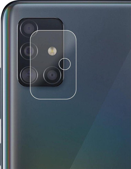 Samsung Galaxy M51 Uyumlu Kamera Cam Koruyucu - Şeffaf