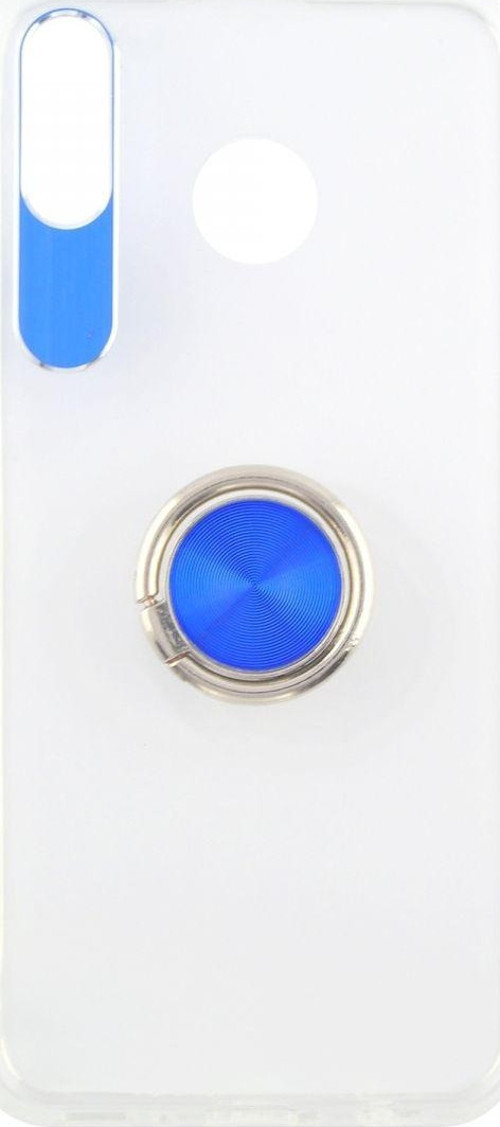 Samsung Galaxy M20 Uyumlu Doris Ring Arka Koruma Kılıf - Şeffaf