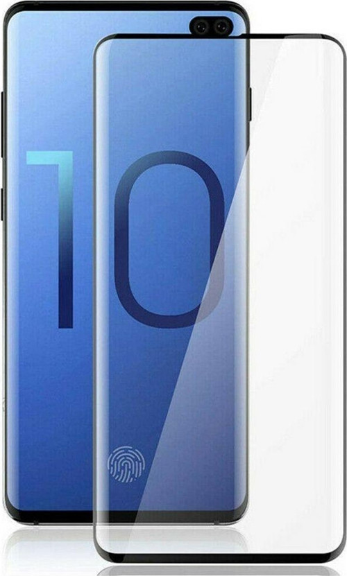 Samsung Galaxy S10 Uyumlu Ön Koruma Polymer Nano Ekran Koruyucu - Siyah