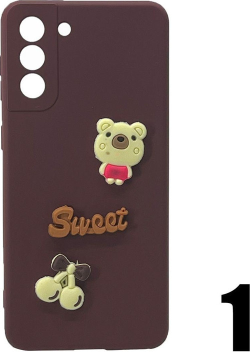 Samsung Galaxy S21 Plus Uyumlu Maskot Seri Arka Koruma Kılıf - Karışık Renk