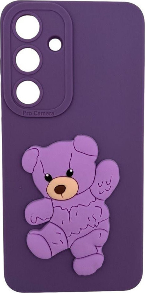 Samsung Galaxy S24 Uyumlu Maskot Seri Arka Koruma Kılıf - Mor