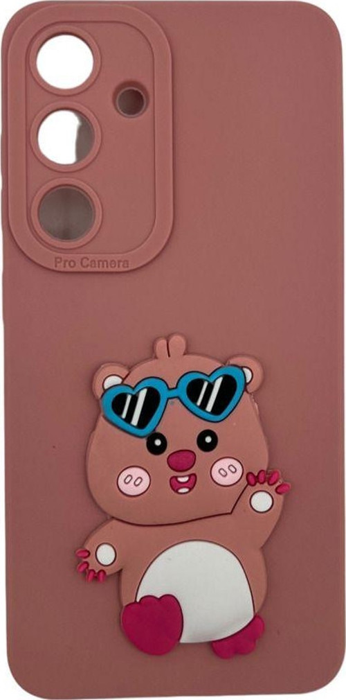 Samsung Galaxy S24 Uyumlu Maskot Seri Arka Koruma Kılıf - Pembe