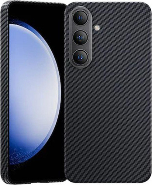 Samsung Galaxy Z Fold 5 Uyumlu Nt-N018 Kevlar Carbon Arka Koruma Kılıf - Siyah