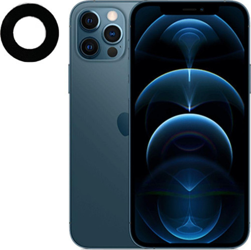 Teknonet Apple Iphone 12 Pro Uyumlu Kamera Camı - Siyah