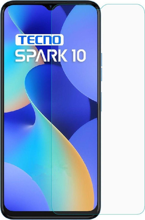 Tecno Spark 10 Uyumlu Ön Koruma Cam Ekran Koruyucu - Şeffaf