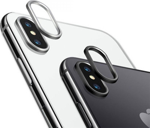 Teknonet Apple Iphone X Uyumlu Çerçeveli Kamera Camı - Uzay Grisi