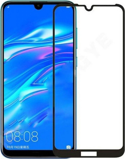 Ufo Huawei Y7 Prime 2019 Uyumlu 6D Glas Full Cam Koruyucu - Siyah