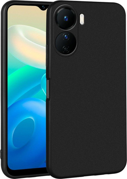 Vivo Y16 Uyumlu Nano Arka Koruma Kılıf - Siyah